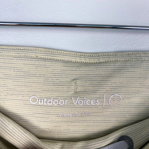 Outdoor Voices White Sand TechSweat 3/4 Leggings Small - Picture 4 of 6